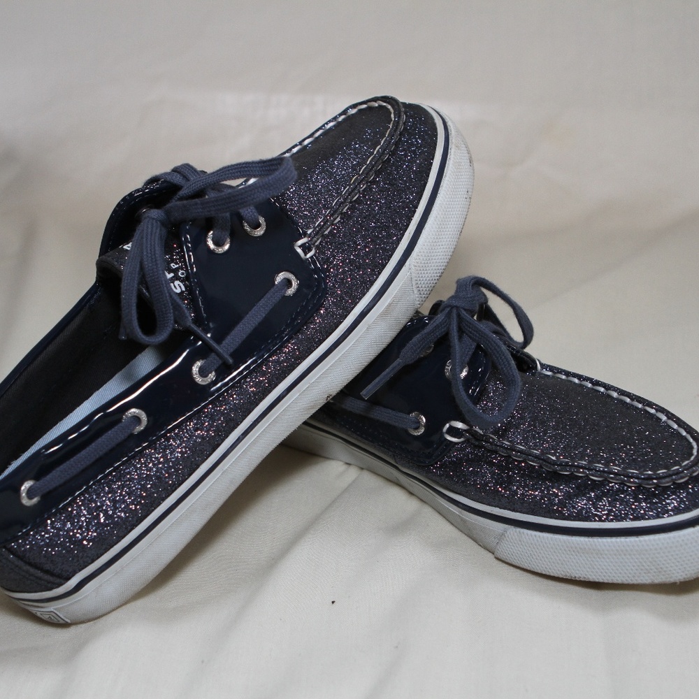 Sperry Top Sider Bahama Blue Glitter Casual Shoe